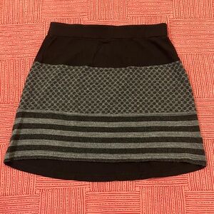 Lovely patterned wool and cotton  feel Striped Mini Skirt W28 with stretch